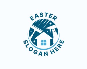 Blue Housekeeper Home Logo