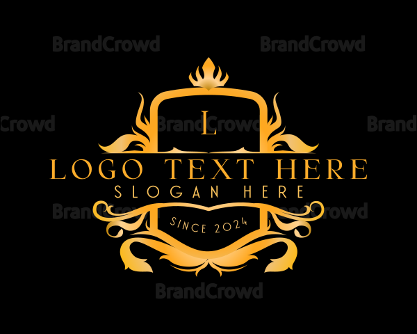 Premium Ornamental Crown Logo