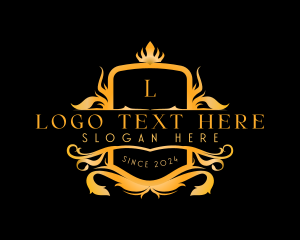 Luxe - Premium Ornamental Crown logo design