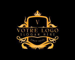 Premium Ornamental Crown Logo