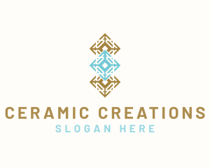 Ceramic - Diamond Flooring Tiles logo design