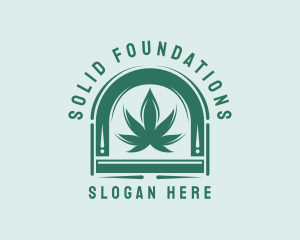 Herbal Marijuana Leaf Logo