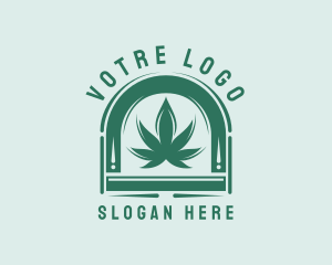 Herbal Marijuana Leaf Logo