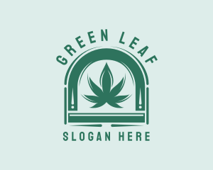 Thc - Herbal Marijuana Leaf logo design