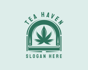 Herbal Marijuana Leaf logo design