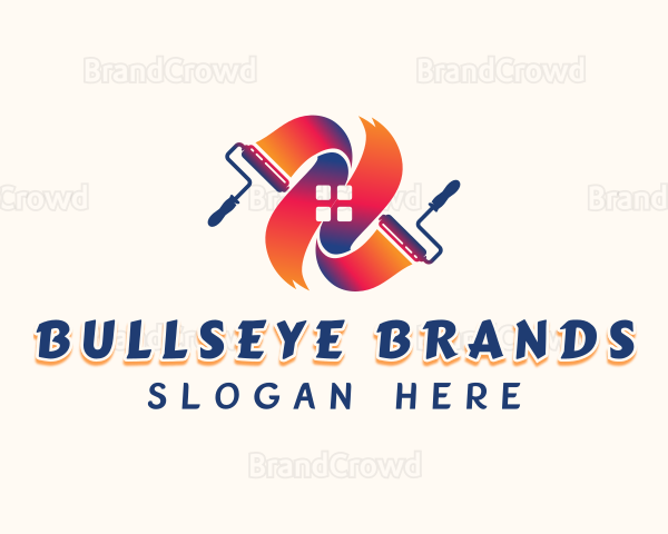 House Paint Roller Logo