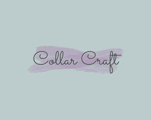 Feminine Watercolor Wordmark logo design