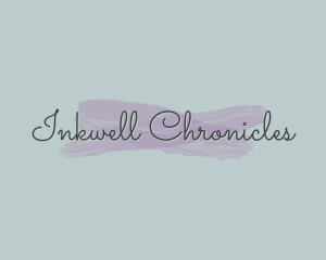 Journal - Feminine Watercolor Wordmark logo design