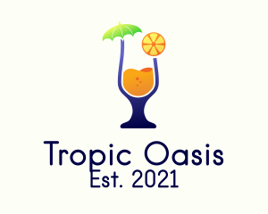 Tropical Orange Juice  logo design