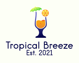 Tropical Orange Juice  logo design