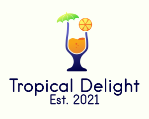 Tropical Orange Juice  logo design