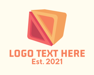 Crate - 3D Crate Cube logo design