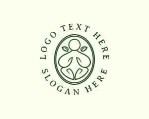 Praying - Wellness Meditation Spa logo design