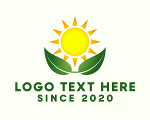 Sustainable - Organic Plant Sprout Farming logo design