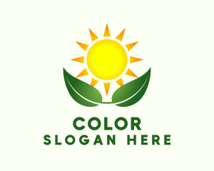 Organic Plant Sprout Farming Logo