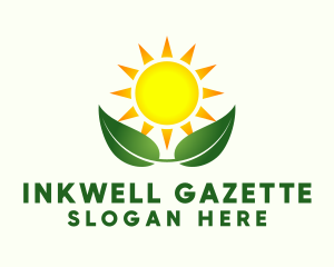 Organic Plant Sprout Farming Logo