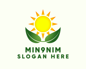 Organic Plant Sprout Farming Logo