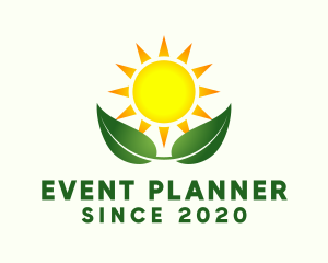 Vegan - Organic Plant Sprout Farming logo design