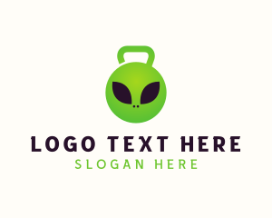 Fiction - Alien Kettlebell Gym logo design