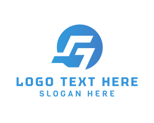 App Icon - Masculine Blue Letter G logo design