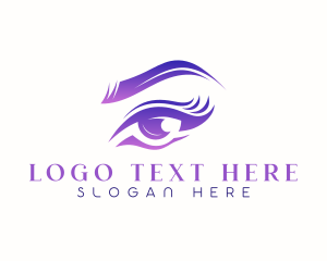 Eyebrow - Elegant Eyelashes Spa logo design