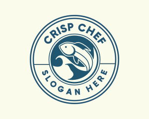 Ocean Fish Restaurant logo design