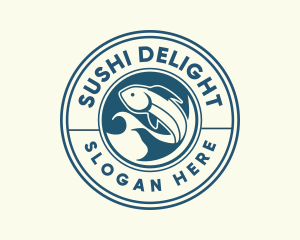 Ocean Fish Restaurant logo design