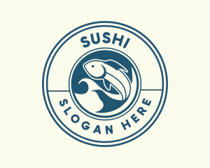 Ocean Fish Restaurant logo design