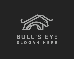 Gray Bull Monoline logo design