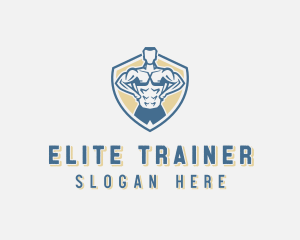 Muscle Workout Fitness logo design