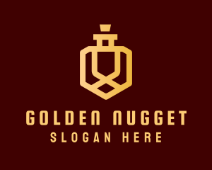 Golden Deluxe Perfume logo design