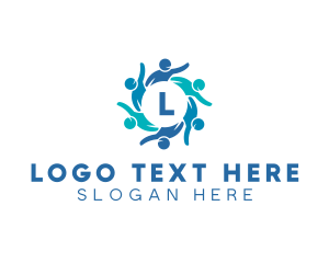 Social - People Volunteer Community logo design