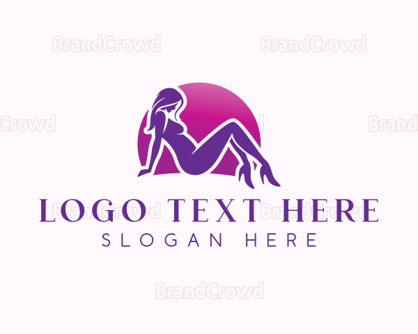 Sexy Nude Woman Logo