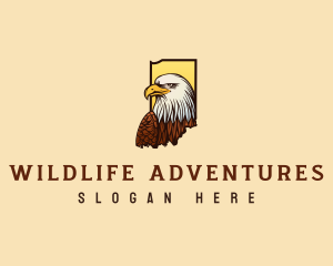 Indiana Bald Eagle logo design