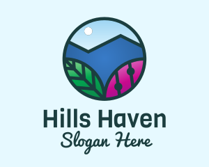 Mountain Nature Landscape  logo design