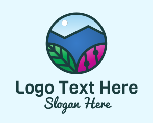 Tourism - Mountain Nature Landscape logo design