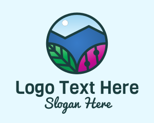 Mountain Nature Landscape  Logo