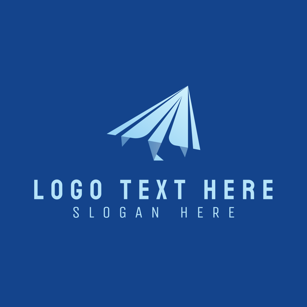 Paper plane + T letter, Tripped travel booking app logo design