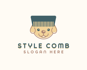 Puppy Dog Comb logo design