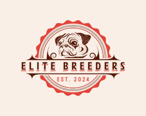 Pug Dog Pet logo design