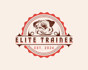 Pug Dog Pet logo design