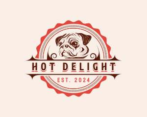 Pug Dog Pet logo design