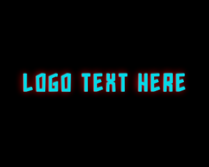 Dark Neon Wordmark Logo