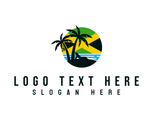 Rasta - Jamaican Beach Resort logo design