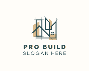 Architectural House Residence logo design