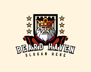 Beard - Royal King Beard logo design