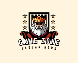 Online Gamer - Royal King Beard logo design