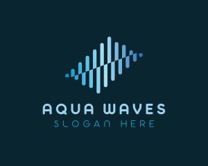 Waves - Tech Waves Lab logo design