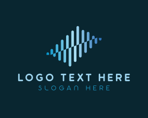 Waves - Tech Waves Lab logo design
