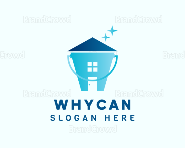 House Cleaning Bucket Logo